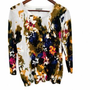 Joseph A Women's Flower Cardigan